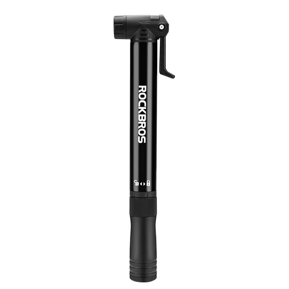 Rockbros 42320010001 Bicycle Pump Hand + Screwdriver - Black