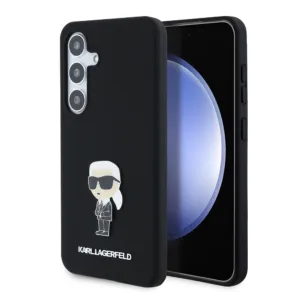 Karl Lagerfeld - Silicone (KLHCS24SSMHKNPK) - Samsung Galaxy S24 - Ikonik Metal Pin