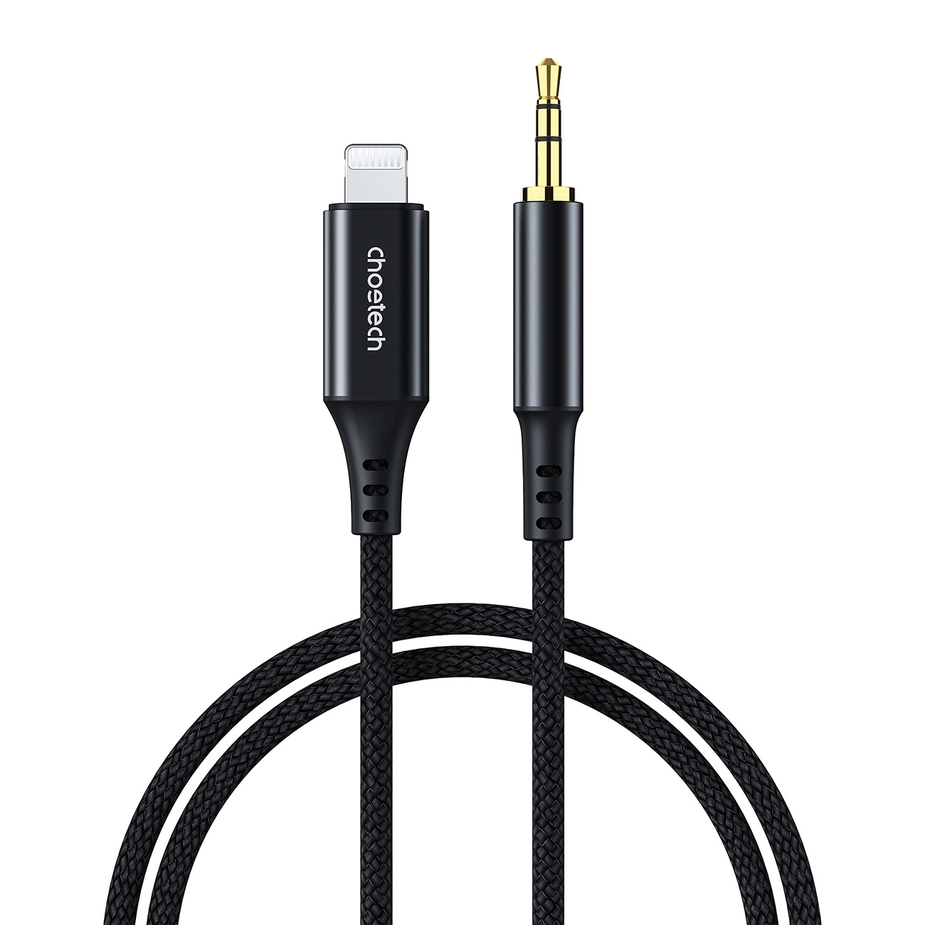 Choetech AUX007 Lighting / mini jack 3.5mm cable 1 m - black