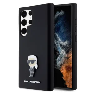 Karl Lagerfeld - Silicone (KLHCS23LSMHKNPK) - Samsung Galaxy S23 Ultra - Ikonik Metal Pin