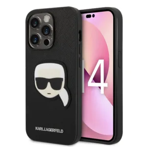 Karl Lagerfeld - Saffiano (KLHCP14LSAPKHK) - iPhone 14 Pro - Karl`s Head