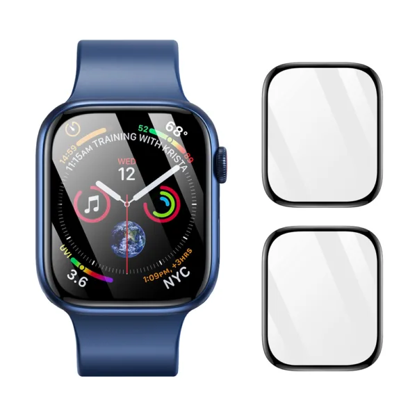 Dux Ducis - Pmma Screen Protector Series (2 pack) - Apple Watch 7 / 8 / 9 (45mm) - Black