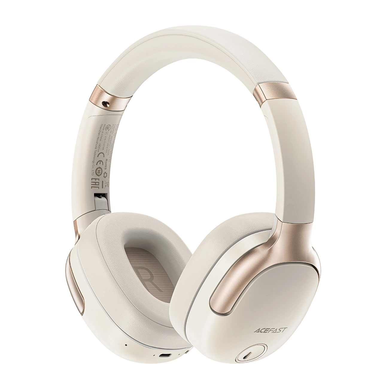 Acefast H2 on-ear wireless Bluetooth 5.3 ANC headphones - beige