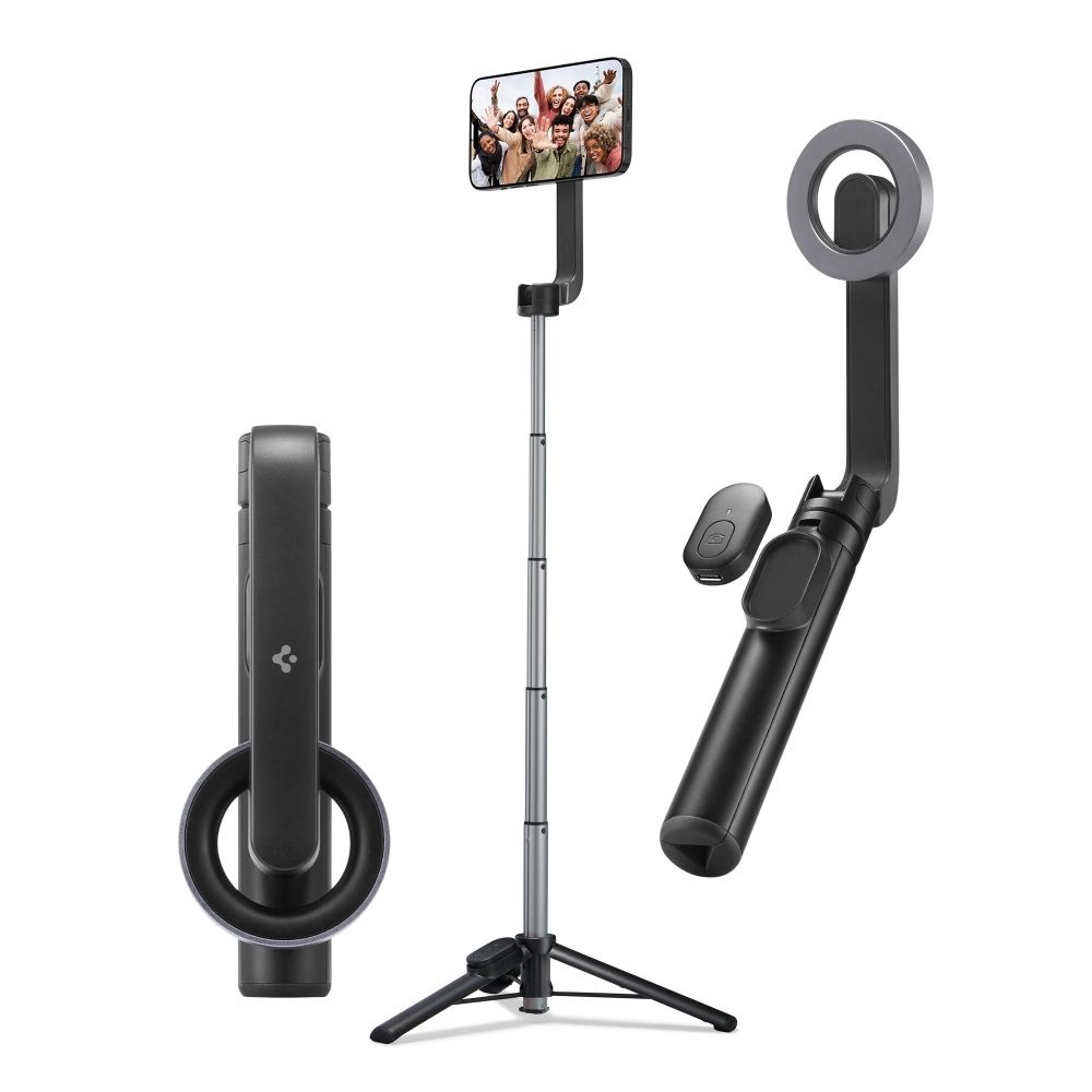 Selfie stick Spigen S570W MagSafe tripod with Bluetooth - black