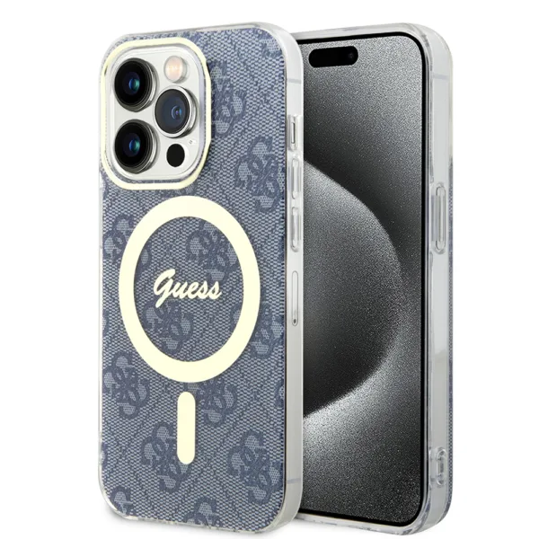 Guess - IML 4G MagSafe (GUHMP15XH4STB) - iPhone 15 Pro Max - Blue