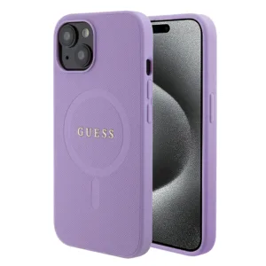 Guess - Saffiano MagSafe (GUHMP15SPSAHMCU) - iPhone 15 / iPhone 14 / iPhone 13 - Purple