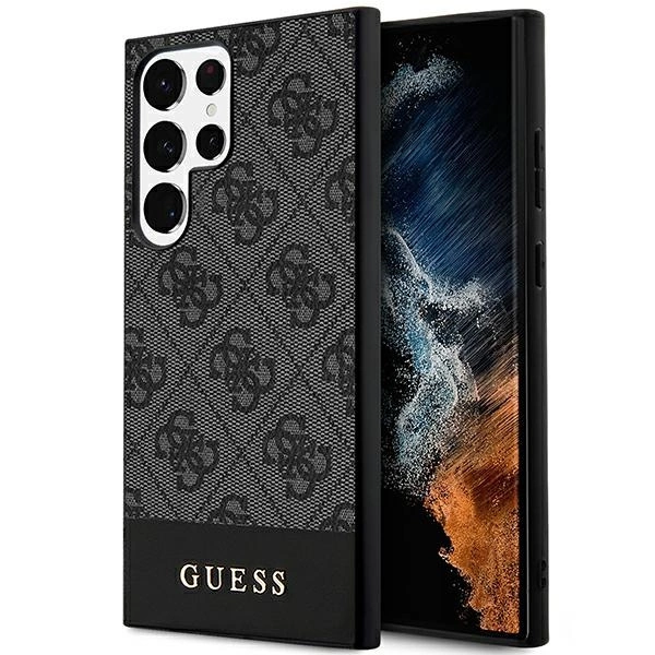 Guess 4G Stripe Collection case for Samsung Galaxy S24 Ultra - black