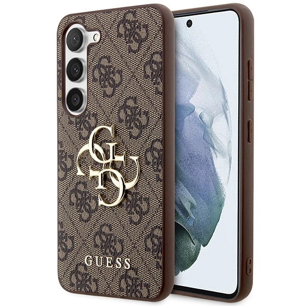 Guess 4G Big Metal Logo case for Samsung Galaxy S24 - brown