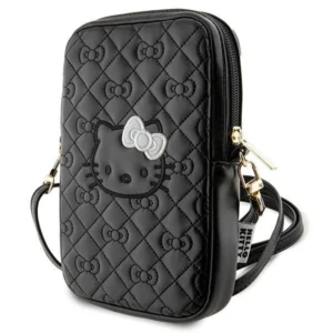 Hello Kitty Quilted Bows Strap bag - black