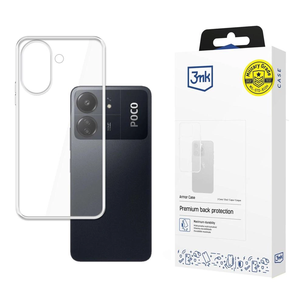 3mk Armor Case for Redmi 13C/POCO C65 - transparent