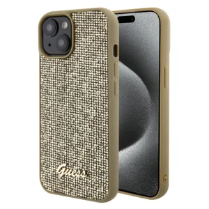 Guess - Disco Metal Script (GUHCP15SPMSDGSD) - iPhone 15 / iPhone 14 / iPhone 13 - Gold