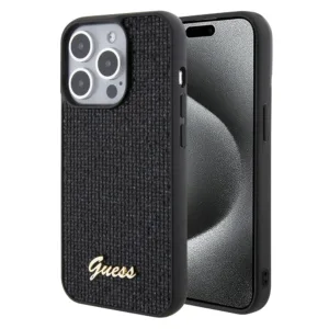 Guess - Disco Metal Script (GUHCP15LPMSDGSK) - iPhone 15 Pro - Black