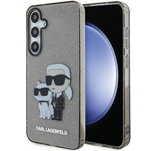 Karl Lagerfeld KLHCS24MHNKCTGK S24+ S926 black/black hardcase Glitter Karl&Choupette