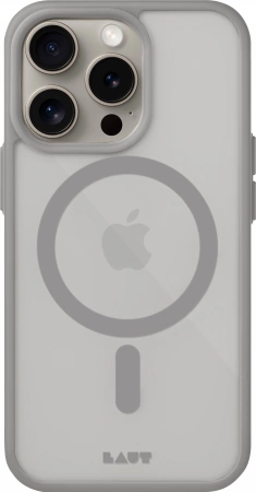 LAUT Huex Protect case with MagSafe for iPhone 15 Pro - gray