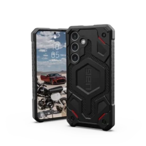 UAG Monarch case for Samsung Galaxy S24 - black kevlar