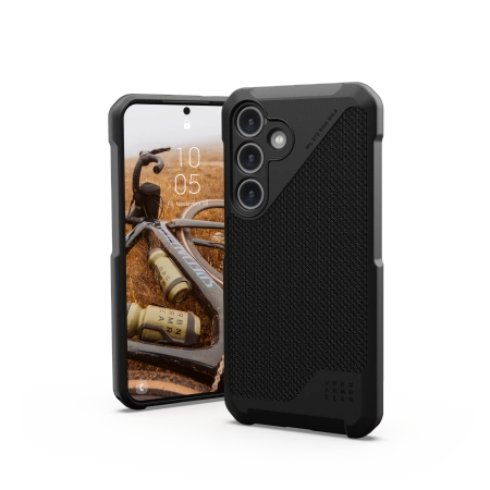 UAG Metropolis LT Magnet case for Samsung Galaxy S24 with magnetic module - black kevlar