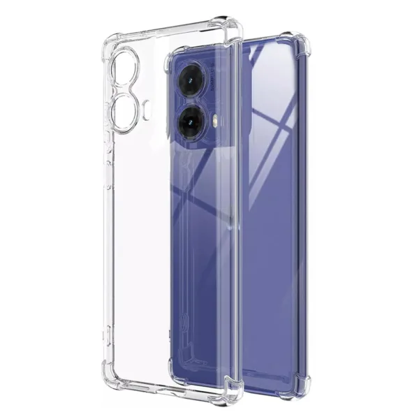 Techsuit - Shockproof Clear Silicone - Motorola Moto G85 - Clear