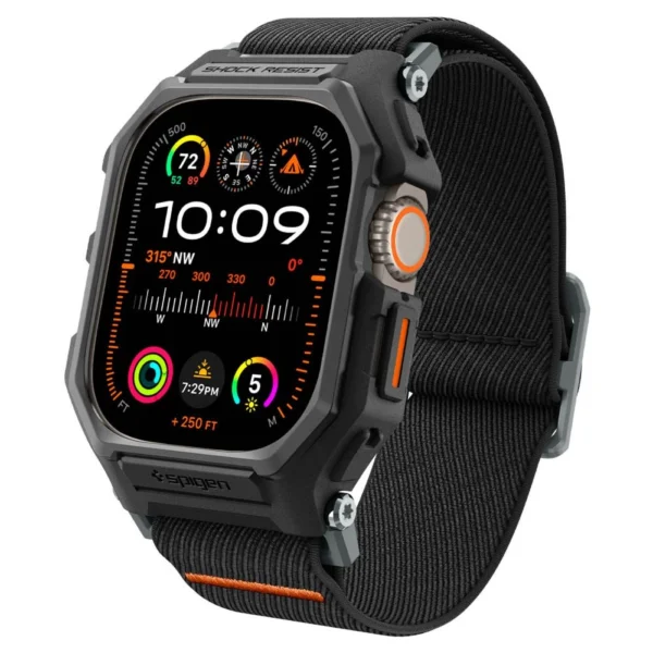 Spigen Lite Fit Pro Case with Strap for Apple Watch Ultra 1 / 2 (49mm) - Matte Black