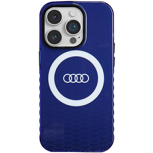 Audi IML Big Logo MagSafe case for iPhone 14 Pro - blue