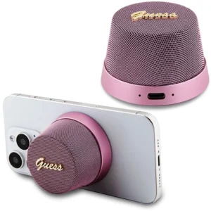 Guess Magnetic Script Metal Bluetooth speaker - pink