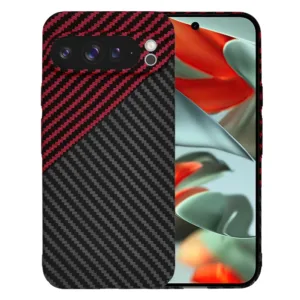 Techsuit - Carbonite FiberShell - Google Pixel 9 Pro XL - Red Vortex