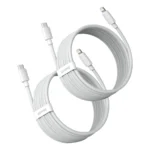 Baseus Simple Wisdom Lightning / USB-C cable 20W 1.5 m 2 pcs - white