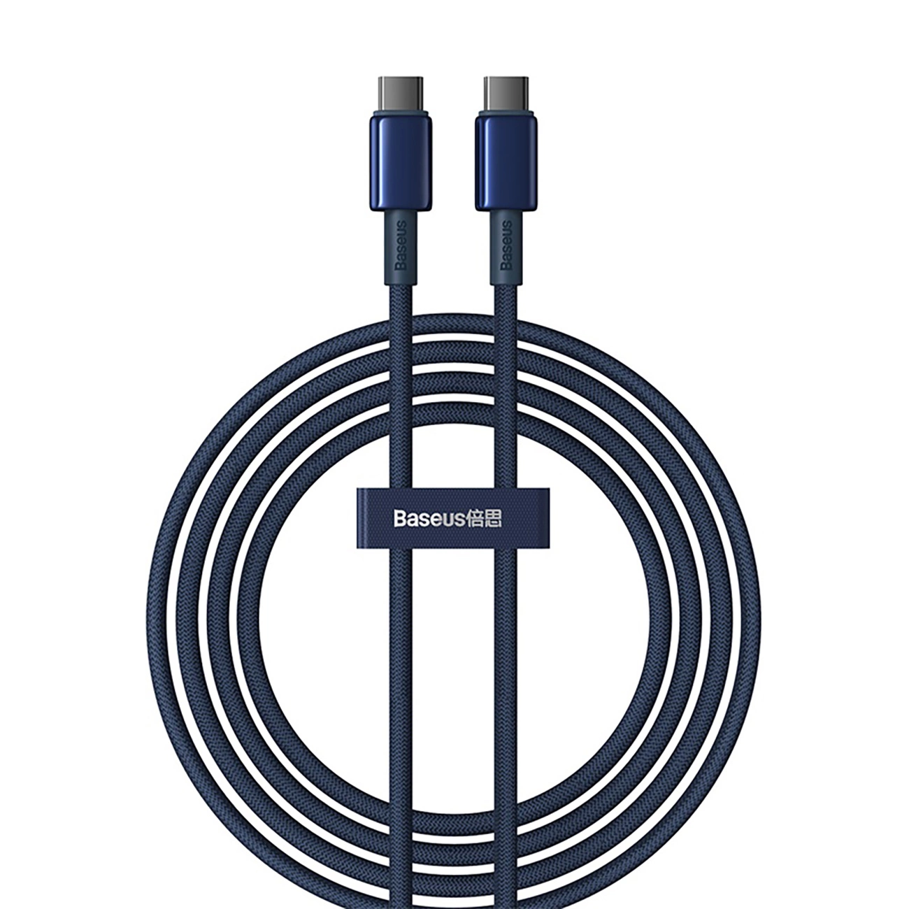 Baseus Tungsten Gold USB-C / USB-C 100W 2m cable - navy blue