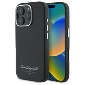 Karl Lagerfeld - Hardcase Leather Hotel (KLHCP16XPGWCMKHK) - iPhone 16 Pro Max - RSG