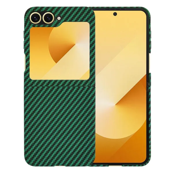 Techsuit - Carbonite FiberShell - Samsung Galaxy Z Flip6 - Green