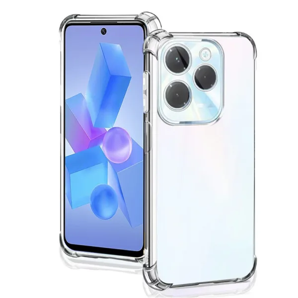 Techsuit - Shockproof Clear Silicone - Infinix Hot 40 / 40 Pro - Clear