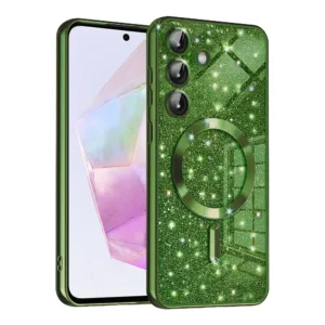 Techsuit - Luxury Glitter MagSafe - Samsung Galaxy A35 5G - Deep Green