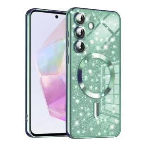 Techsuit - Luxury Glitter MagSafe - Samsung Galaxy A35 5G - Light Green