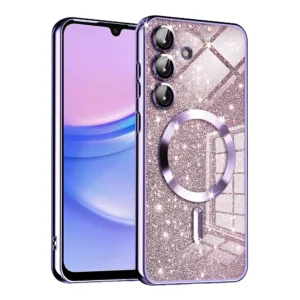 Techsuit - Luxury Glitter MagSafe - Samsung Galaxy A15 4G / A15 5G - Light Purple