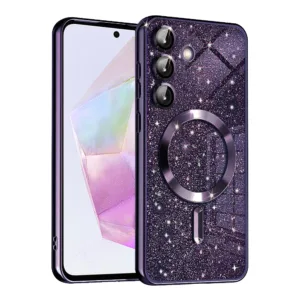 Techsuit - Luxury Glitter MagSafe - Samsung Galaxy A35 5G - Deep Purple