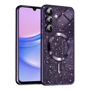 Techsuit - Luxury Glitter MagSafe - Samsung Galaxy A15 4G / A15 5G - Deep Purple