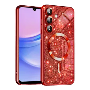 Techsuit - Luxury Glitter MagSafe - Samsung Galaxy A15 4G / A15 5G - Red