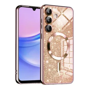 Techsuit - Luxury Glitter MagSafe - Samsung Galaxy A15 4G / A15 5G - Rose Gold