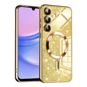 Techsuit - Luxury Glitter MagSafe - Samsung Galaxy A15 4G / A15 5G - Gold