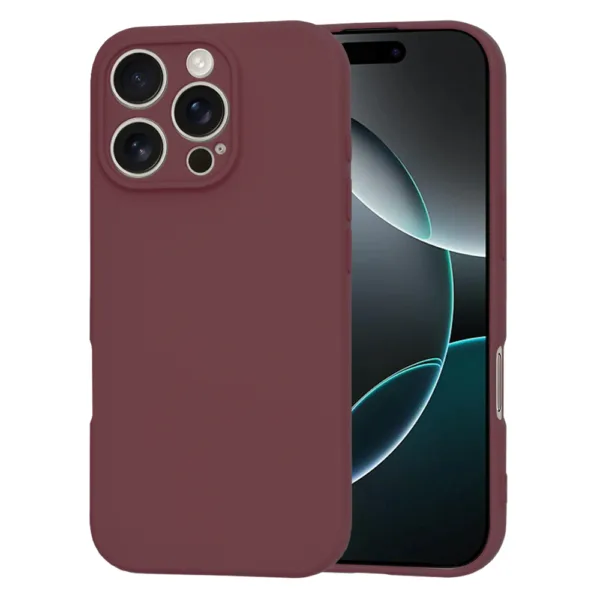 Techsuit - SoftFlex - iPhone 16 Pro - Plum Red