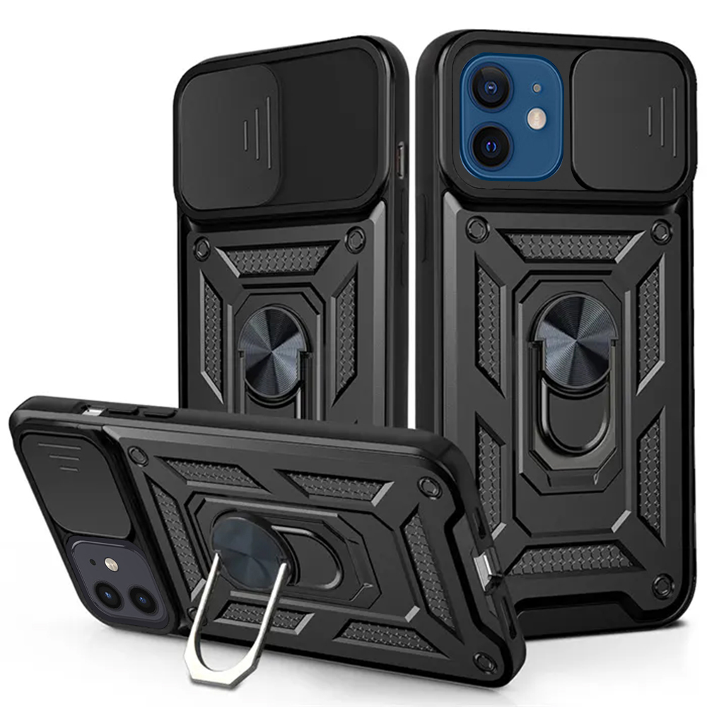 Techsuit - CamShield Series - iPhone 12 / iPhone 12 Pro - Black