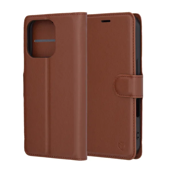 Techsuit - Leather Folio - iPhone 16 Pro - Brown