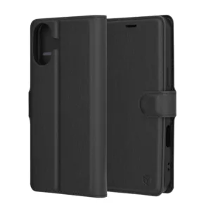 Techsuit - Leather Folio - iPhone 16 Plus - Black