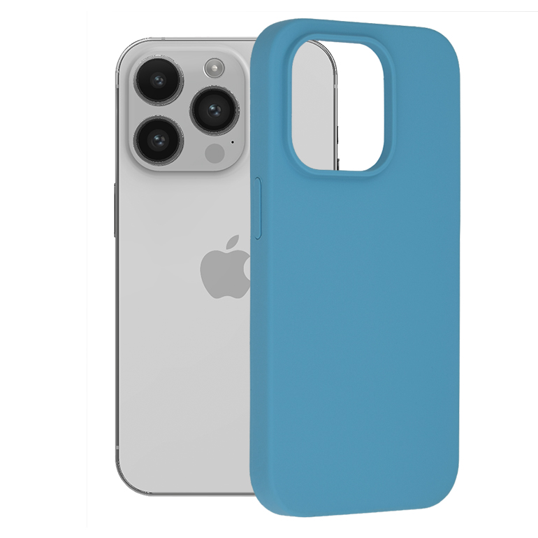 Techsuit - Soft Edge Silicone - iPhone 14 Pro - Denim Blue