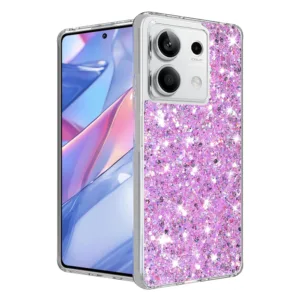 Techsuit - Sparkly Glitter - Xiaomi Redmi Note 13 5G - Magenta