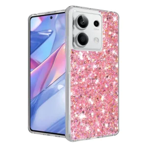 Techsuit - Sparkly Glitter - Xiaomi Redmi Note 13 5G - Pink