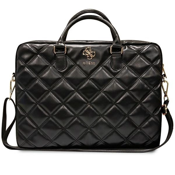 Guess 4G Quilted bag for a 16" laptop - black