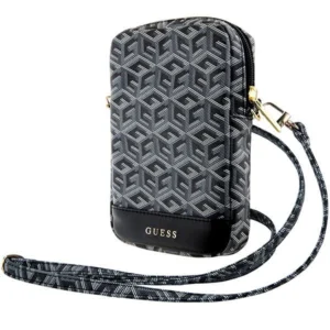 Guess Zip GCube Bottom Stripe phone bag - black