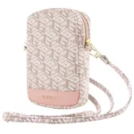 Guess Zip GCube Bottom Stripe phone bag - pink