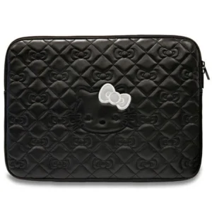 Hello Kitty Zip PU Quilted Bows case for a 14" laptop - black