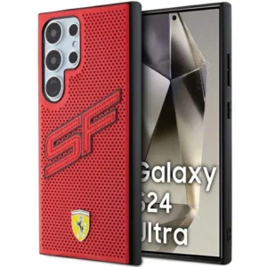 Ferrari Big SF Perforated case for Samsung Galaxy S24 Ultra - red